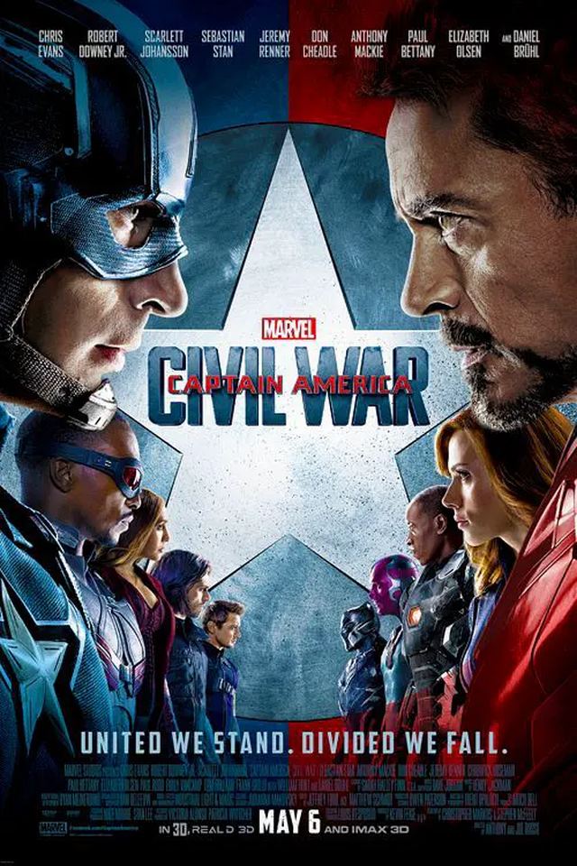 Captain America: Civil War (2016) poster — Marvel movie